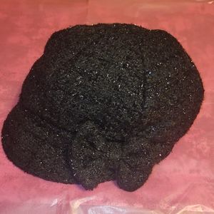 Women's Black sparkly hat- Worn Once!